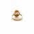 Cartier Cartier 18k Rose Gold Ring With Logo Double C Motif and Diamond Halo, Size 5.25 For Sale - Image 4 of 6