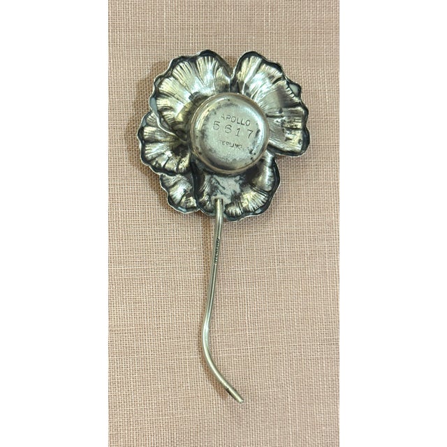 Mid 20th Century Sterling Flower Salt & Pepper Shakers For Sale - Image 10 of 12