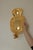 Stunning pair of Swedish brass sconces, featuring beautiful detailing. Both sconces are in very good vintage condition...