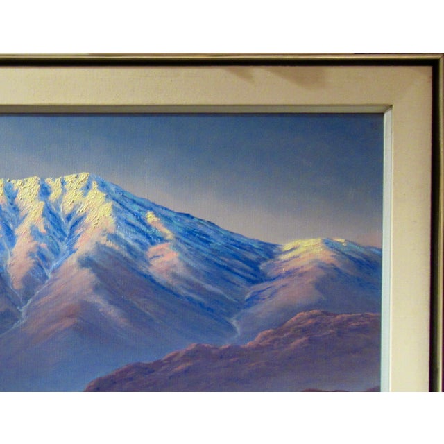 Paint Darwin Taylor "San Jacinto Peak" Large Oil Painting On Canvas. C.1970 Painting For Sale - Image 7 of 7