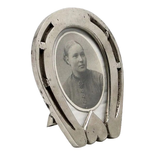 Art Nouveau Brass and Glass Frame, 1930s For Sale