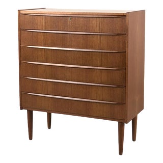 Danish Teak Chest of Drawers For Sale
