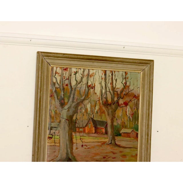 Olle Farla, Autumn, 1960s, Oil on Panel, Framed For Sale - Image 4 of 10
