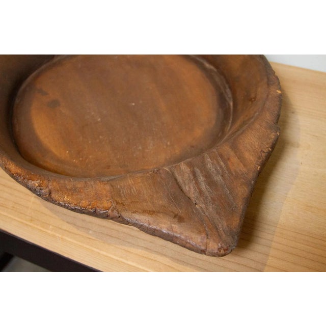 1960s Wooden Indian Bread Bowl For Sale - Image 5 of 8