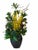 Modern Sculptural Magnolia + Forsythia Silk Botanical Arrangement For Sale - Image 3 of 12
