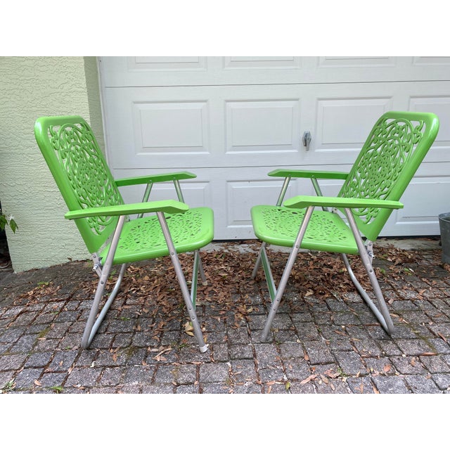 Retro folding lawn chairs discount