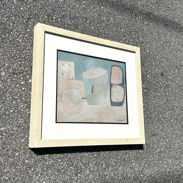 Add a piece of art history to your collection with this vintage abstract watercolor on paper by renowned artist William...