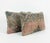 Mid-Century Modern Turkish Lumbar Rug Pillow Cover 16'' X 24'' - Set of Two For Sale - Image 3 of 4