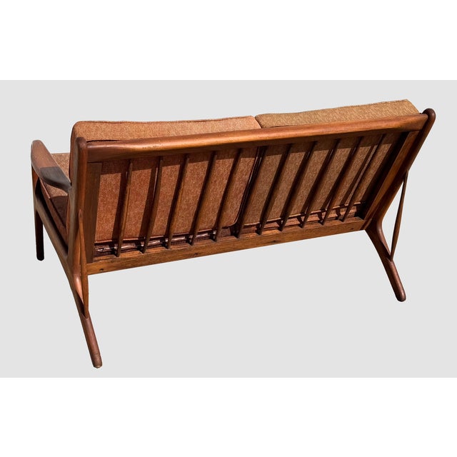 Danish Inspired Mid-Century Silleria Malinche Monterrey Loveseat Sofa Settee For Sale - Image 4 of 18
