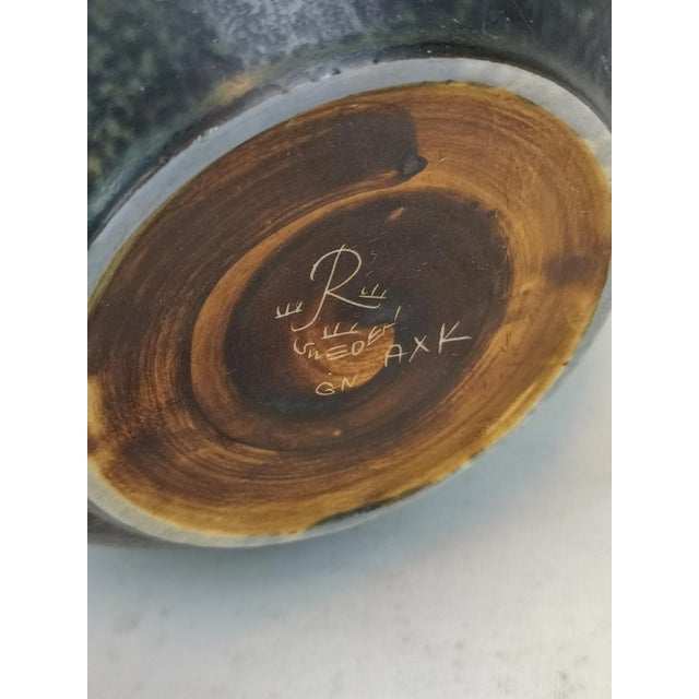 Black Large Model AXK Ceramic Bowl by Gunnar Nylund for Rörstrand, 1950s For Sale - Image 8 of 9