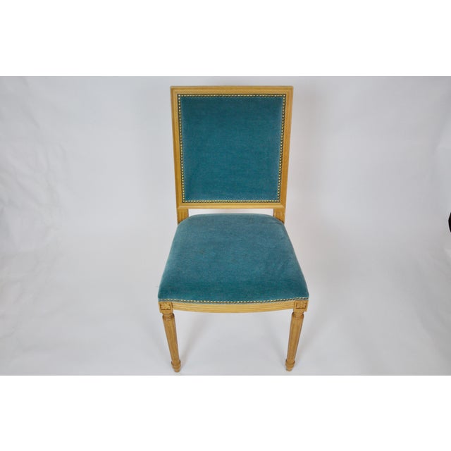French Traditional Louis XVI Style Square Back Dining Chair Chairish