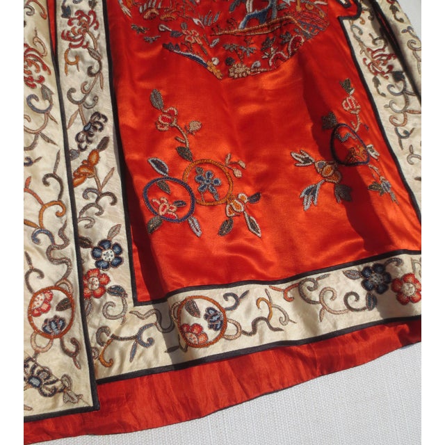 Vintage Chinese Silk Robe 20th Century For Sale - Image 9 of 16