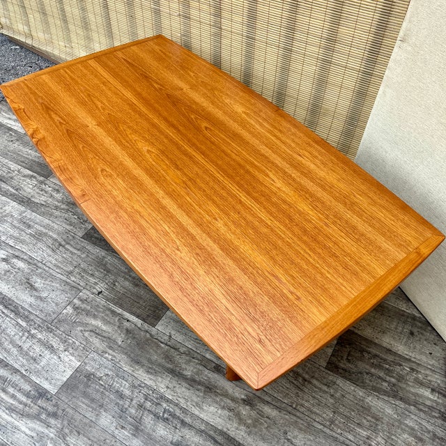 Wood Mid-Century Modern Danish Style Teak Coffee Table by Nordic Furniture. Circa 1970s For Sale - Image 7 of 17