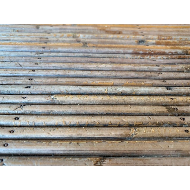 French 1950’s Rattan Surfboard Cocktail Table For Sale - Image 10 of 11