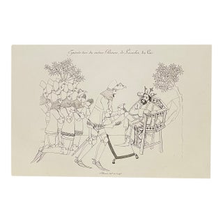 Sir Lancelot Antique French Engraving For Sale