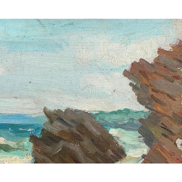 Realism Original Seascape Oil Painting, Ukrainian Artist, 1961 26-33 For Sale - Image 3 of 6