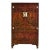 Chinese Cabinet in solid wood, characterized by central doors with style paintings, on the tones of black. It is...
