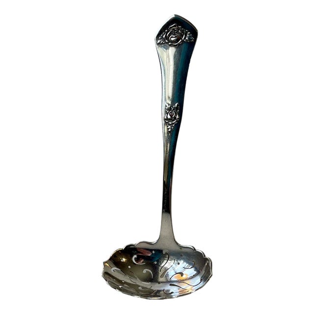 Sugar Sprinkle Spoon in Sterling Silver by F. J. Hingelberg, 1922 For Sale