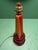 Brown Mid-Century Scandinavian Turned Teak Table Lamp, 1960s For Sale - Image 8 of 10