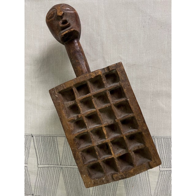 Tribal Antique Hand Carved African Songye Game Board/Mancala For Sale - Image 3 of 13