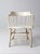 Antique White Painted Windsor Captain's Chair With Spindle Back For Sale - Image 9 of 16