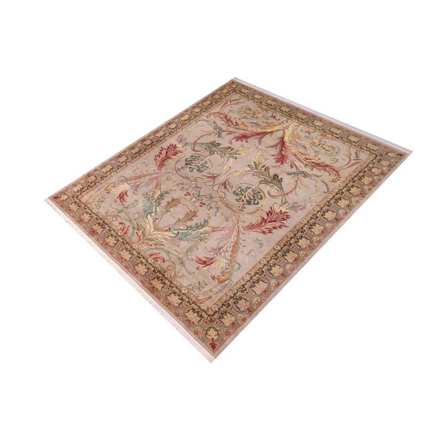 Designed with mesmerizing intricacy and gorgeous color palette, this hand-knotted masterpiece demonstrates the beauty and...