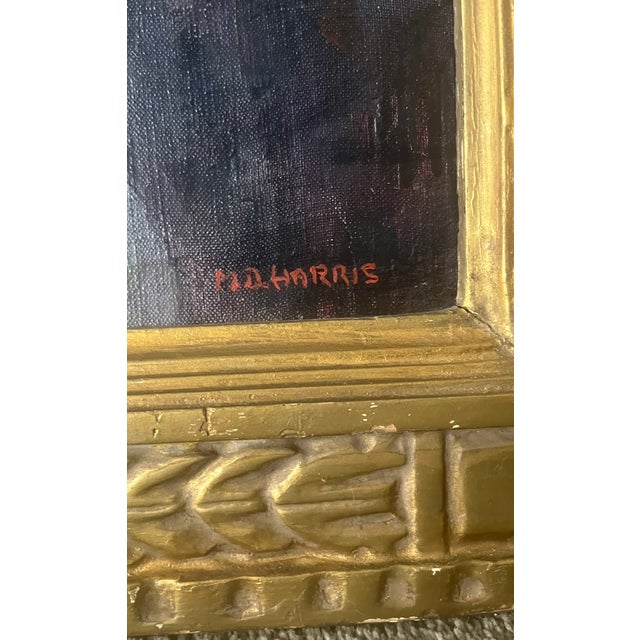 Oil Painting "Helen" by artist Marion Harris. 37 1/2" wide x 43" h - gilt frame original. Originally purchased from...