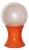 Orange Table Lamp by Carlo Nason, Murano Glass and Metal, Italy, 1960s For Sale