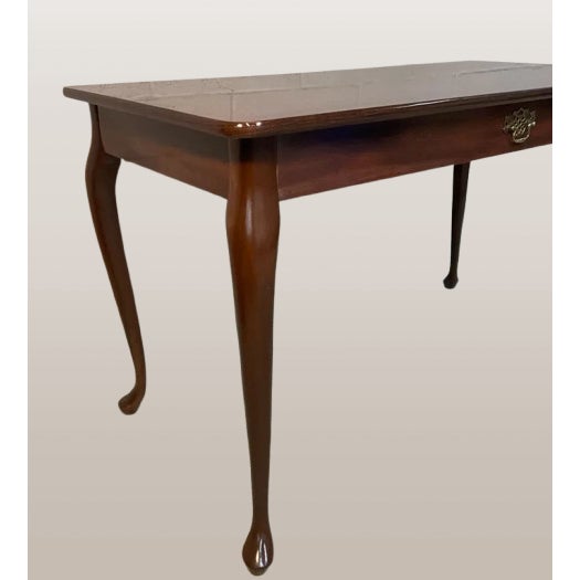 1970s The Dualist Atelier: Grand Partners Office Suite With Matching Queen Anne Writing Desks & Sculptural Mediterranean Carved Chairs For Sale - Image 12 of 13