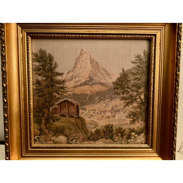 Tapestry weaving is an ancient art form with a rich history. The style seen in this piece, with its detailed mountain...