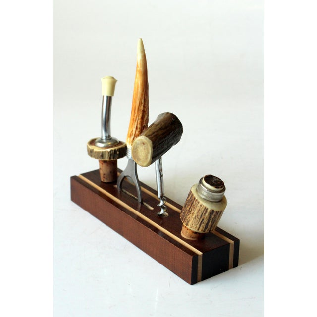 1950s Vintage Bar Utensils, Set of 4 in a Holder Chairish