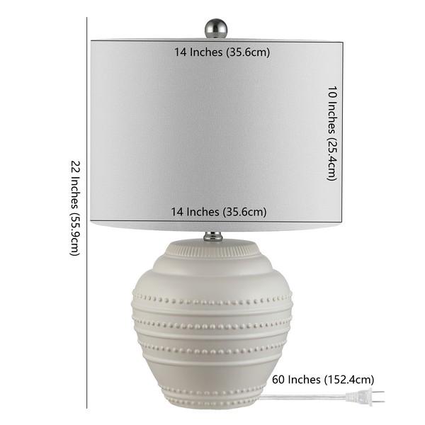 Not Yet Made - Made To Order Safavieh Lenon Ceramic Table Lamp - White For Sale - Image 5 of 7