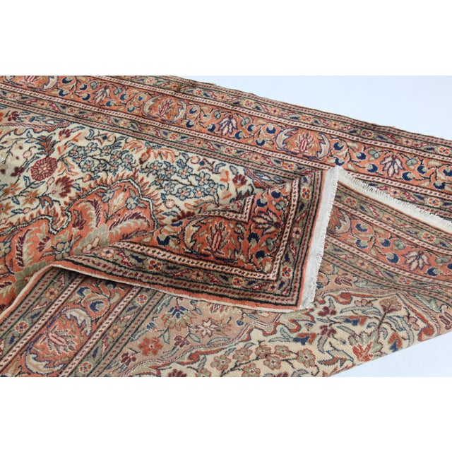 Vintage Kayseri Medallion Rug, Hand-Knotted Wool on Cotton -4' X 6' For Sale - Image 4 of 13