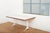 Model 5559 Pedestal Series Dining Table in White Coated Cast Aluminum and Resin with Walnut by George Nelson & Associates for Herman Miller, 1960 For Sale - Image 10 of 14