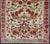 Vintage Turkish Oushak Rug in All-Over Flower Design Background & Simple Boteh Border For Sale - Image 9 of 13