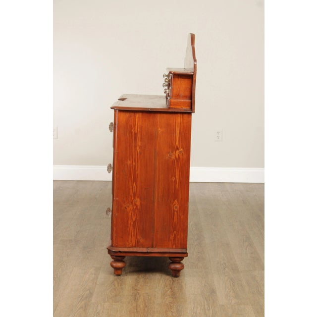 Antique English Pine Sideboard Server For Sale - Image 10 of 12
