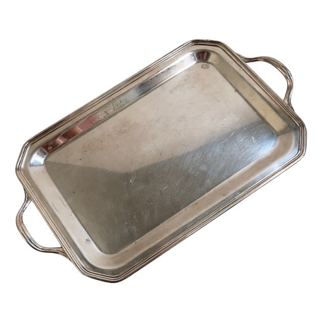 Mid-Century Modern Silver Plated Tray from Arno, Italy, 1960s For Sale