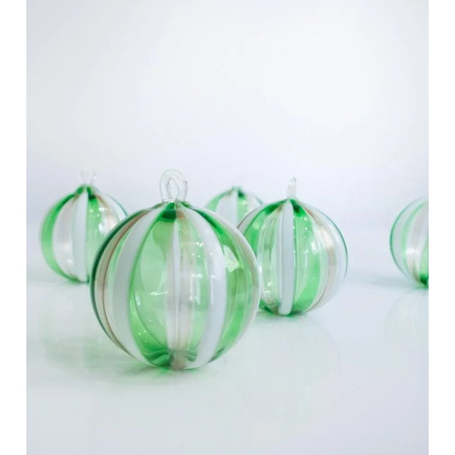 Christmas Bubbles in Murano Glass by Mariana Iskra, Set of 5 For Sale - Image 9 of 13