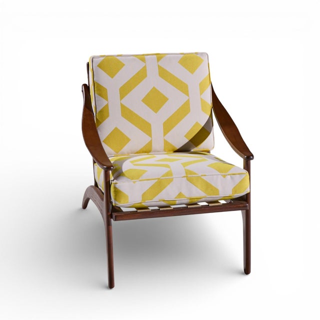 Arne Hovmand Olsen for P. Mikkelsen Mid Century Teak Lean Back Lounge Chairs - Pair For Sale - Image 12 of 12