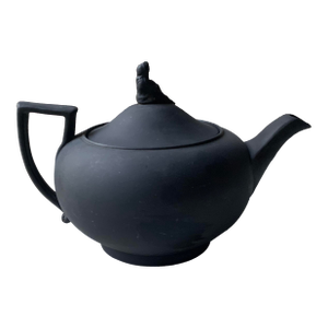 19th Century Wedgwood Black Basalt Sybil Teapot - Diplomat's Collection