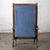 Mid to Late 20th Century Neoclassic Reclining Armchair Blue Chenille Fabric by Burris Industries For Sale - Image 10 of 18