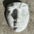 Modern Vintage Boho Monumental Plaster Relief of Face For Sale - Image 3 of 5