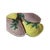 Lavender Late 19th Century Lavender and Yellow Shell 4-Compartment Majolica Dish For Sale - Image 8 of 8
