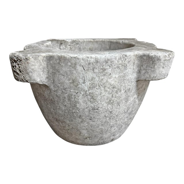 19th Century French Marble Mortar For Sale