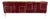 Italian Four-Door Sideboard in Burgundy Glass and Brass from Justfurnituress SRL For Sale