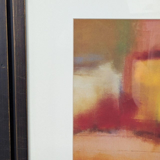 Abstract Nancy Ortenstone “Harmonies of Space” Abstract Framed Art Print - Warm Tones For Sale - Image 3 of 7