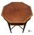 Vintage Federal Style Matched Grain Mahogany Octagonal Side Table For Sale In Greensboro - Image 6 of 9