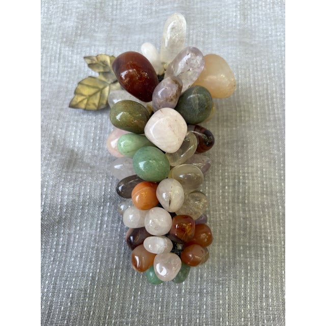 Mediterranean Natural Polished Gemstone Grape Cluster For Sale - Image 3 of 12