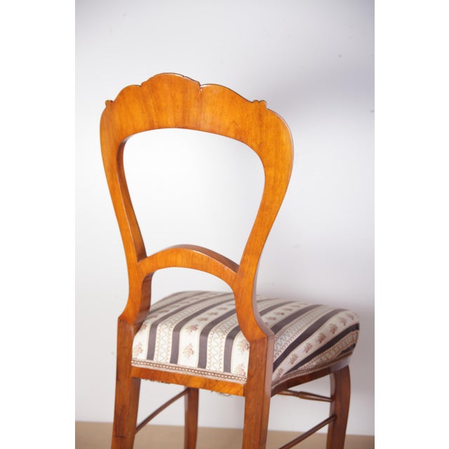 Late Biedermeier Chairs in Walnut, 1880s, Set of 2 For Sale - Image 12 of 18