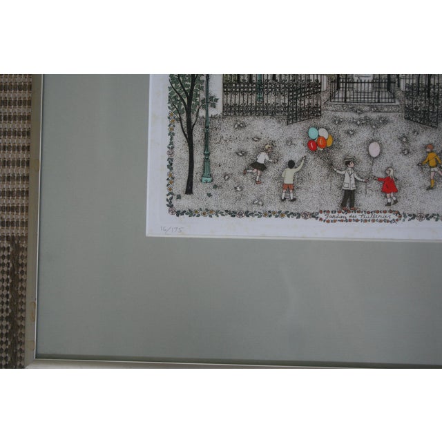 Late 20th Century Cuca Romley-Hand Colored Etching For Sale - Image 5 of 7